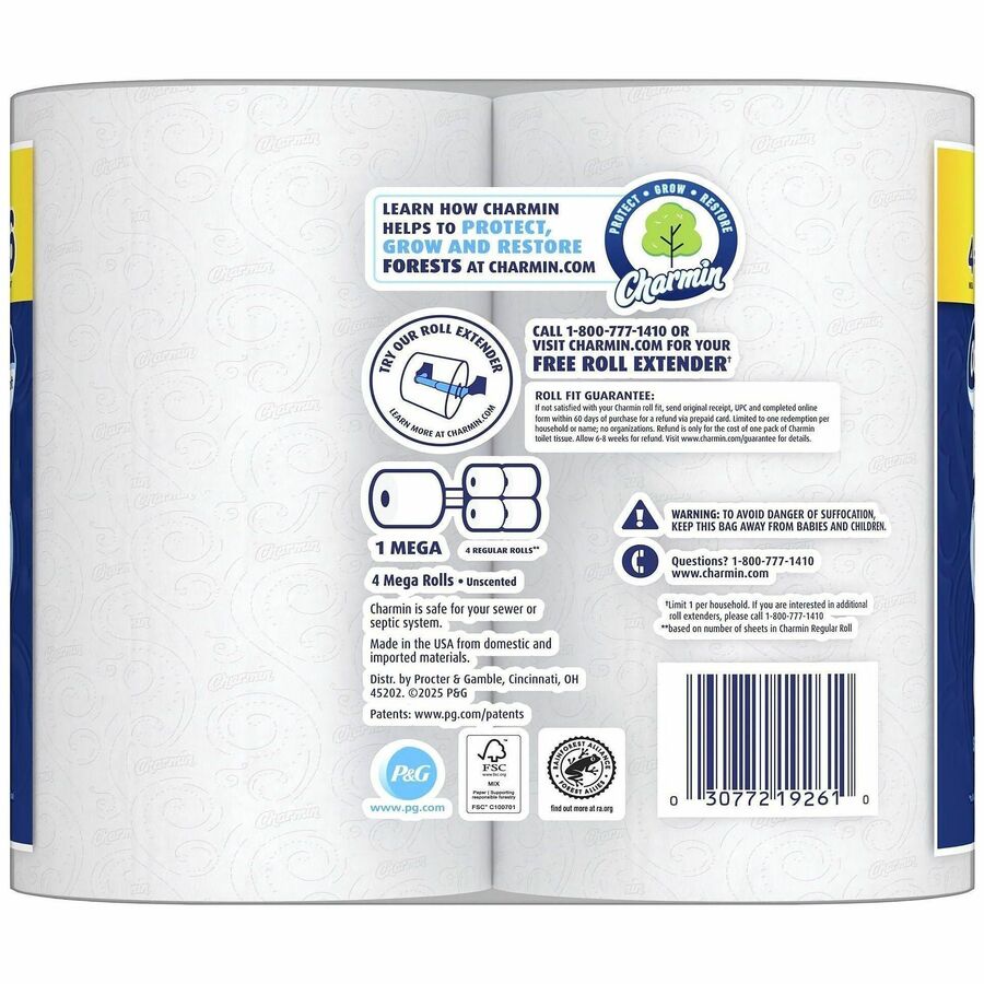 2 Ply - Mega - White - 8 / Carton