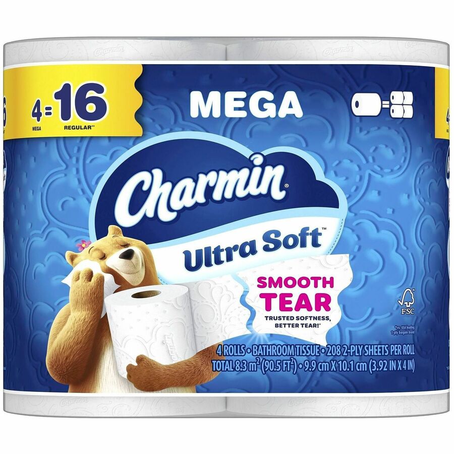 2 Ply - Mega - White - 8 / Carton
