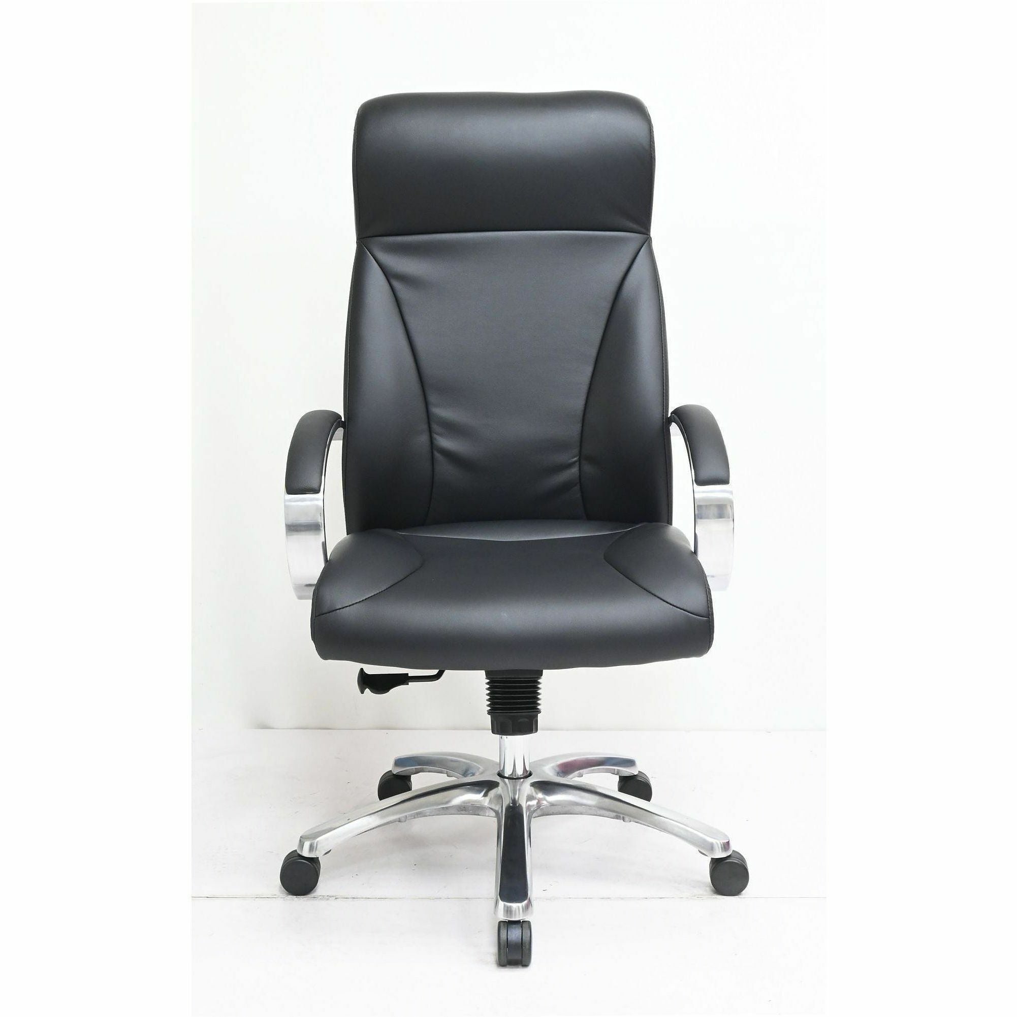 High Back - Black - Polyurethane - Armrest - 1 Each