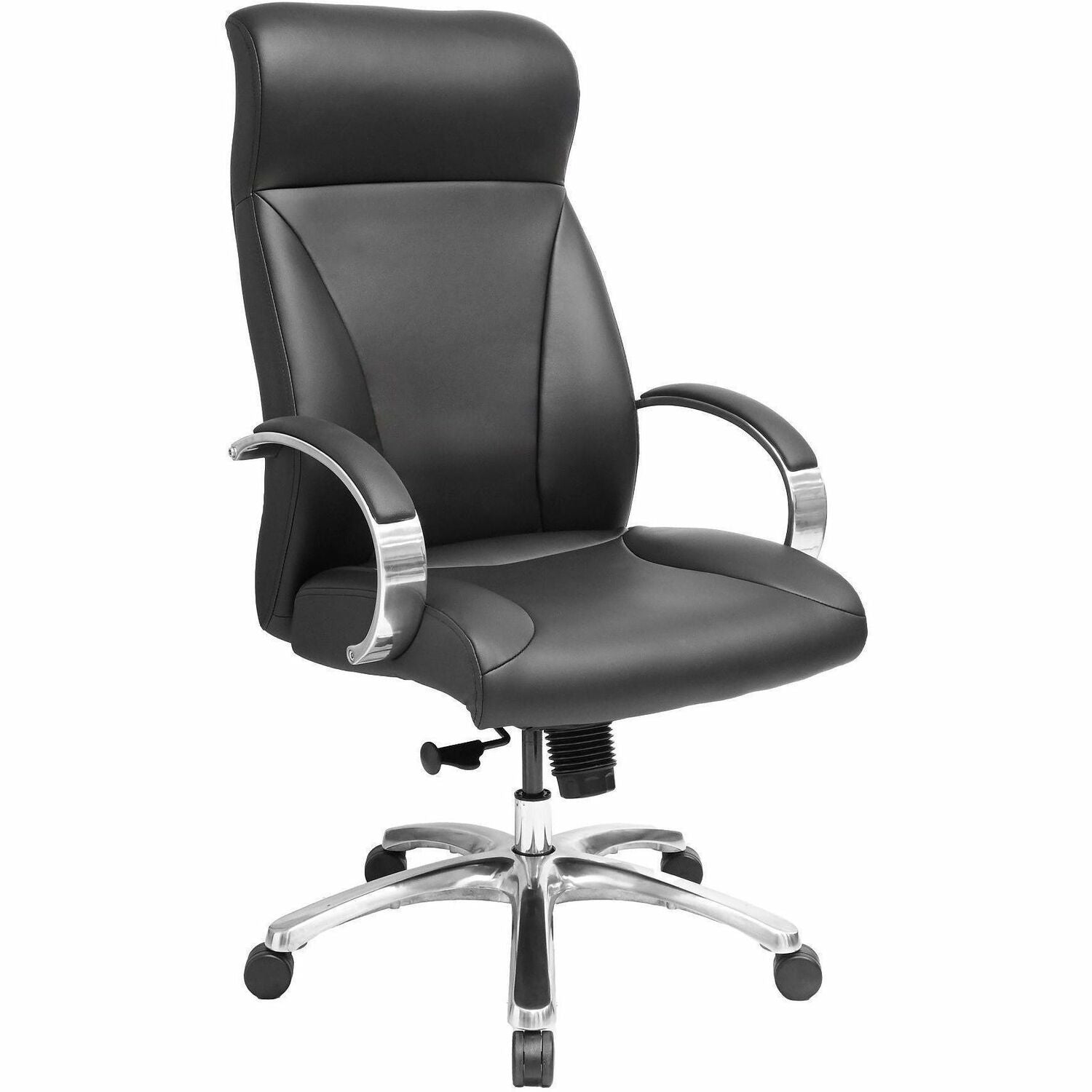 High Back - Black - Polyurethane - Armrest - 1 Each