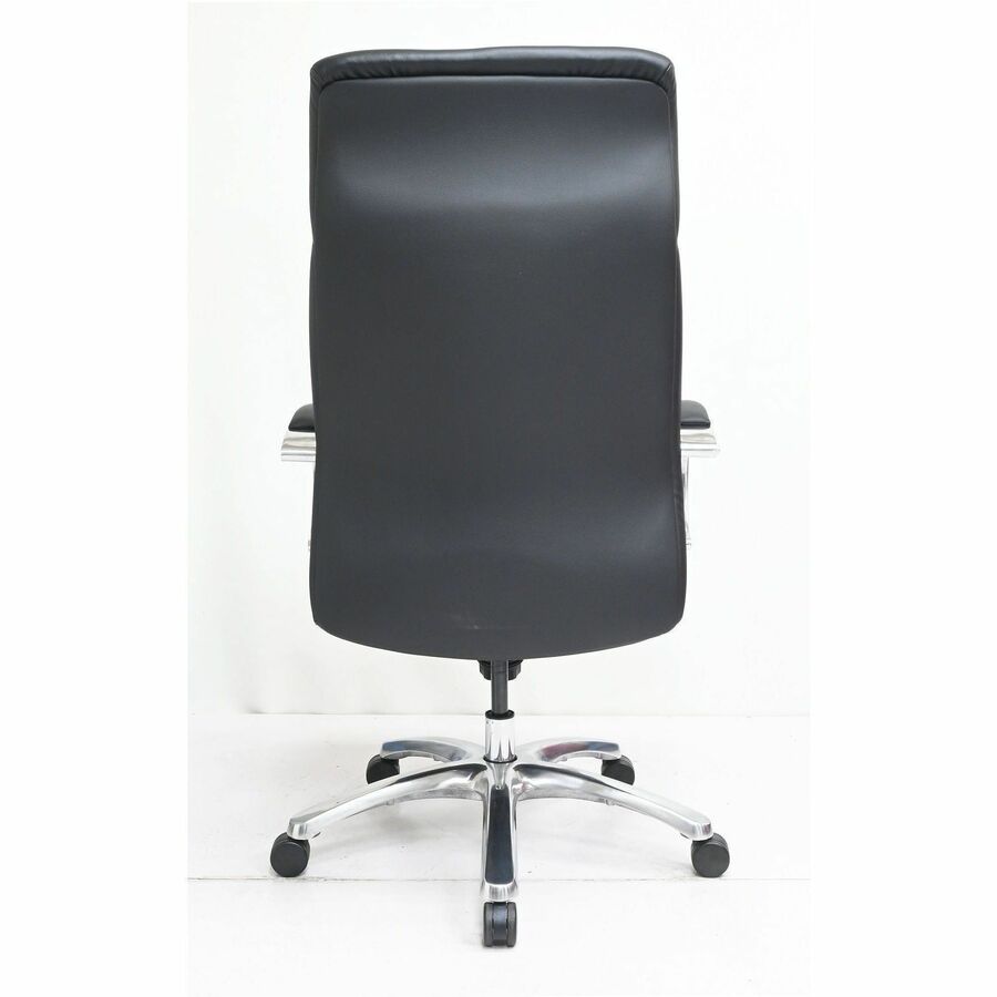 High Back - Black - Polyurethane - Armrest - 1 Each