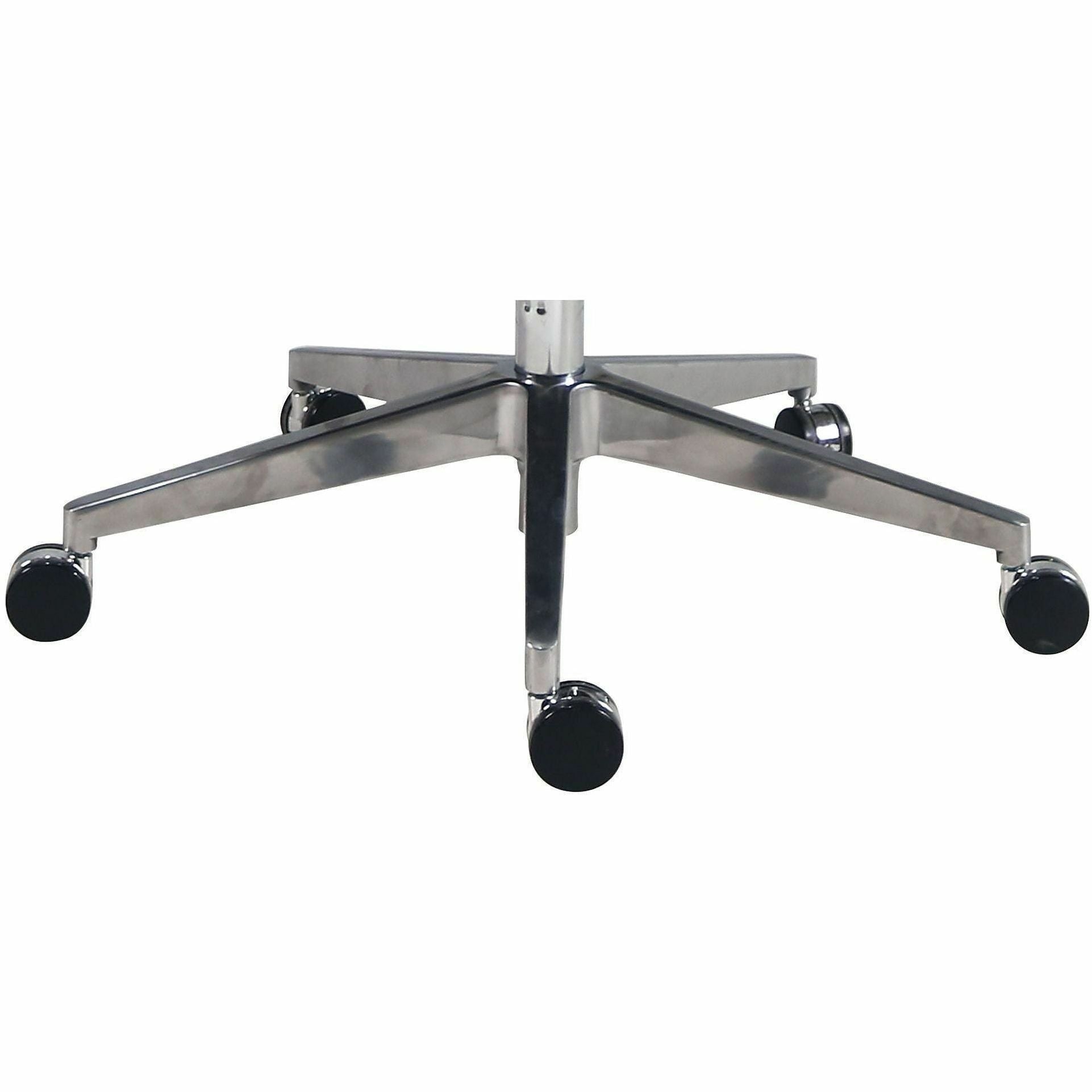 High Back - Black - Poly, Polyurethane - Armrest - 1 Each
