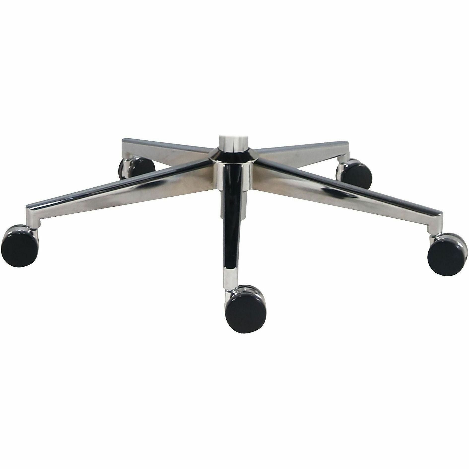 High Back - Black - Poly, Polyurethane - Armrest - 1 Each