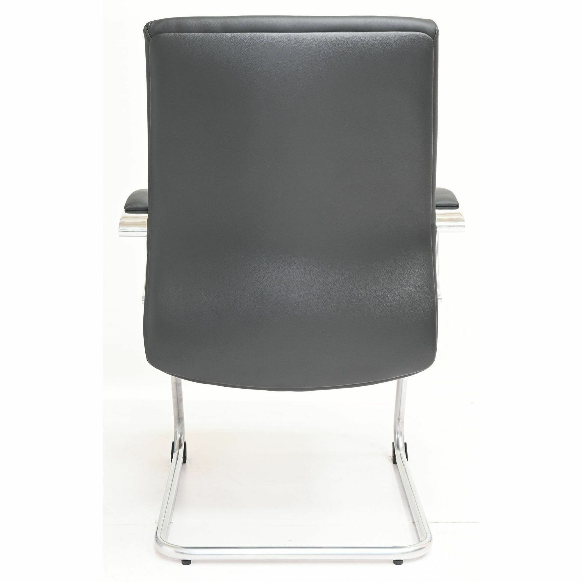 Low Back - Cantilever Base - Black - Polyurethane - Armrest - 1 Each