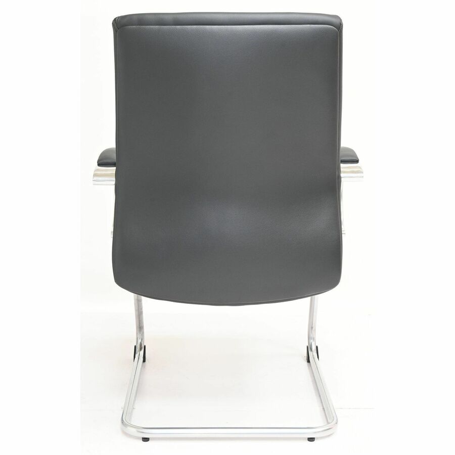 Low Back - Cantilever Base - Black - Polyurethane - Armrest - 1 Each