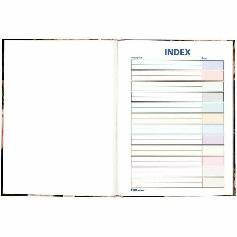 192 Pages - Ruled Margin - 9 1/4" x 7 1/4" Sheet Size - Cherry Tree Lane Cover - Smooth, Hard Cover, Sturdy, Self-adhesive Tab, Index Sheet, Acid-free Paper, Durable - Recycled - 1 Each
