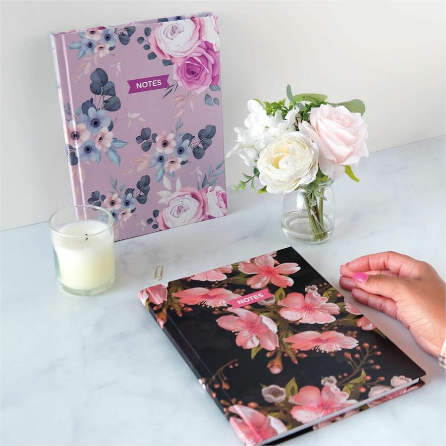 192 Pages - Ruled Margin - 9 1/4" x 7 1/4" Sheet Size - Cherry Tree Lane Cover - Smooth, Hard Cover, Sturdy, Self-adhesive Tab, Index Sheet, Acid-free Paper, Durable - Recycled - 1 Each