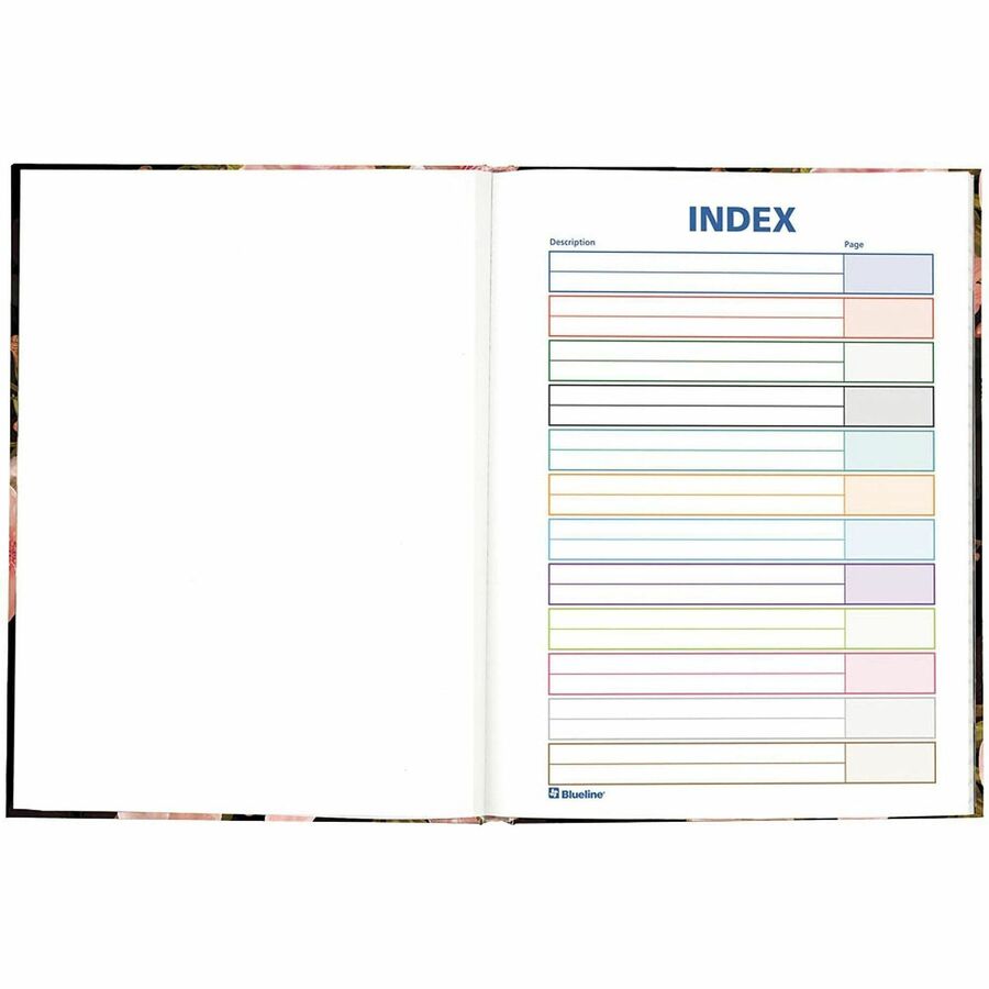 192 Pages - Ruled Margin - 9 1/4" x 7 1/4" Sheet Size - Cherry Tree Lane Cover - Smooth, Hard Cover, Sturdy, Self-adhesive Tab, Index Sheet, Acid-free Paper, Durable - Recycled - 1 Each