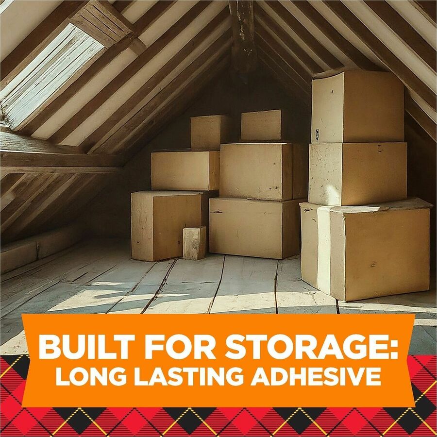 54.60 yd Length x 1.88" Width - Transparent - Weather Resistant, Temperature Resistant - For Packaging, Sealing, Box, Document, Storage - 1 / Pack