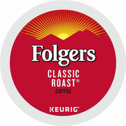 Folger K-Cup Classic Roast Coffee - Compatible with Keurig K-Cup Brewer - American - Medium - 24 K-Cup - K-Cup - Classic Roast - 4 / Carton