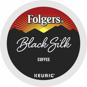 Folgers&reg; K-Cup Black Silk Coffee - Compatible with Keurig K-Cup Brewer - Dark - 24 K-Cup - K-Cup - Black Silk - 4 / Carton