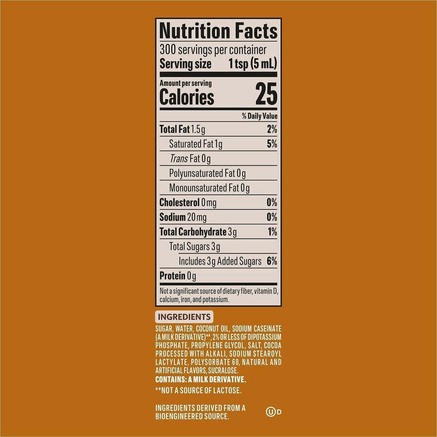 Snickers, Chocolate, Nut, Caramel Flavor - 50.72 fl oz (1.50 L) - 300 Serving - 2 / Carton