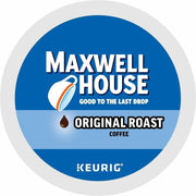 Maxwell House K-Cup Original Roast Coffee - Compatible with Keurig K-Cup Brewer - Medium - 24 K-Cup - K-Cup - Arabica, Robusta, Original Roast - 4 / Carton