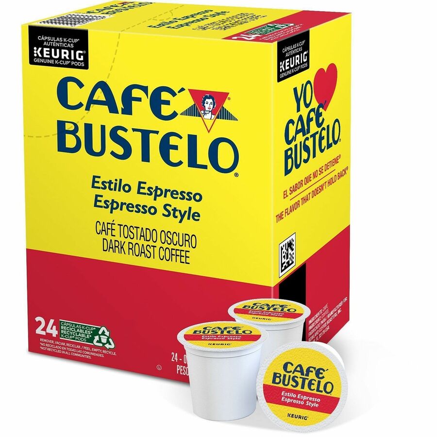 Compatible with Keurig K-Cup Brewer - 24 K-Cup - K-Cup - Espresso, Dark Blend - 4 / Carton