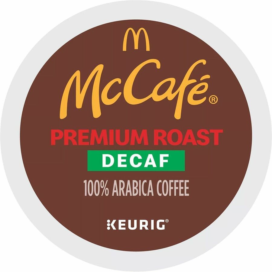 Compatible with Keurig K-Cup Brewer - Medium - 24 K-Cup - K-Cup - Premium Roast, Arabica - Decaffeinated - 4 / Carton