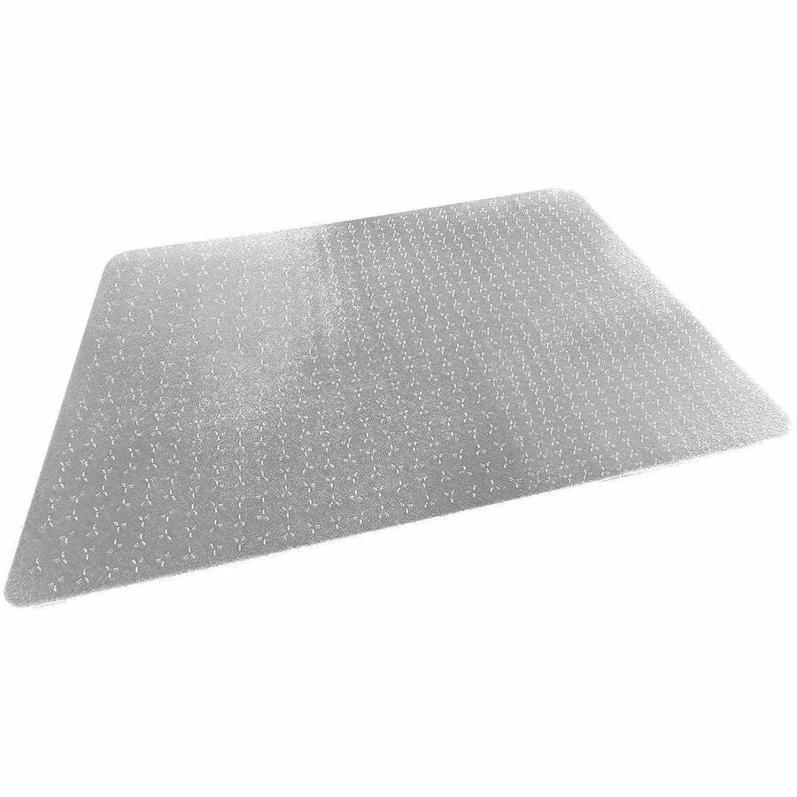 Floortex Cleartex TrYlok Chair Mat - Carpeted Floor, Chair, Indoor, Low Pile - 47" Length x 29" Width - Rectangular - Clear - 1 Each