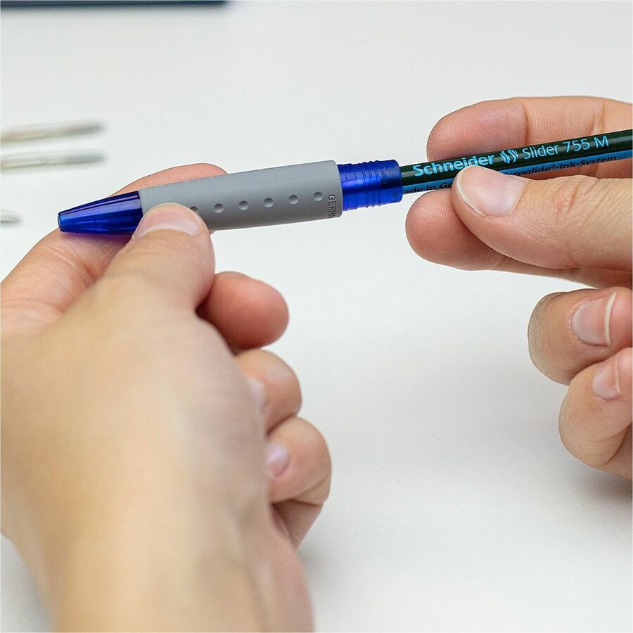 Rediform Schneider Slider 755 XB Pen Refill, 1.40 mm Extra Broad Point, Black Ink, Waterproof, Quick-drying, Smudge Proof, Stainless Steel Tip, Smooth Gliding, 1 Each
