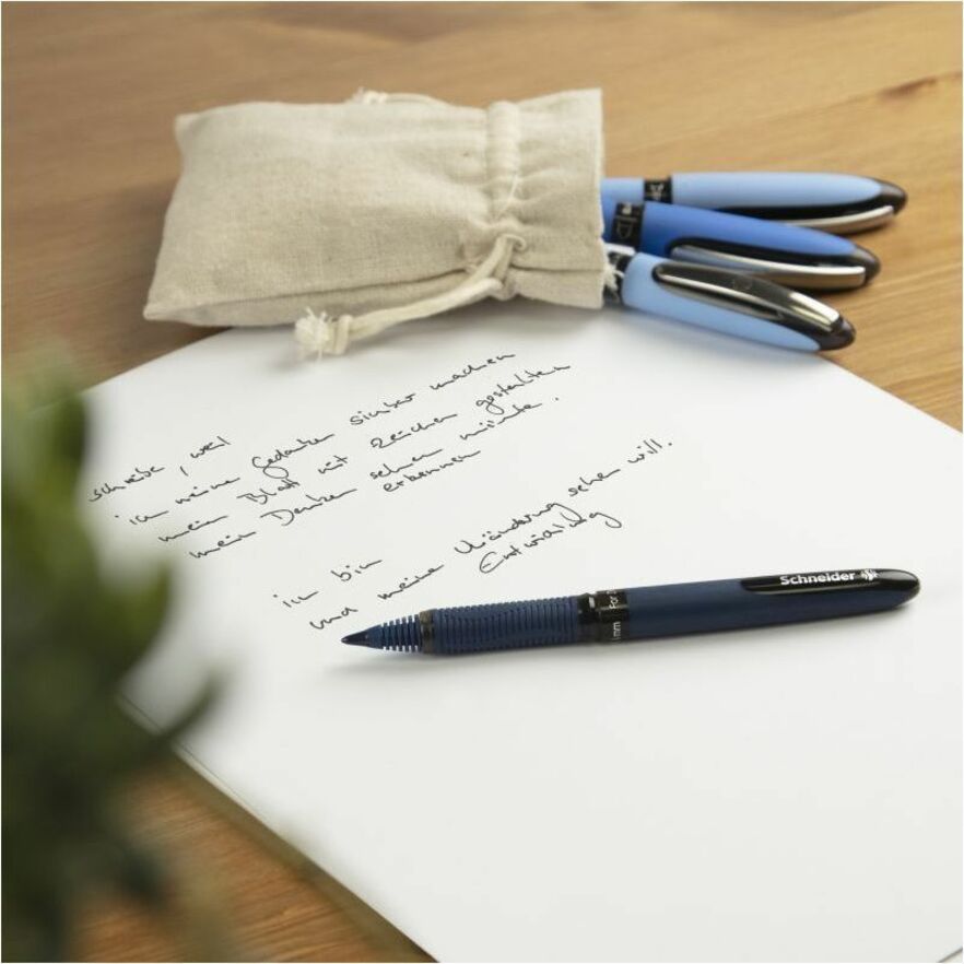 Schneider One Business Rollerball - 0.6 mm Pen Point - Black, Red, Blue, Green Ink - Writing, Document - 1 Each