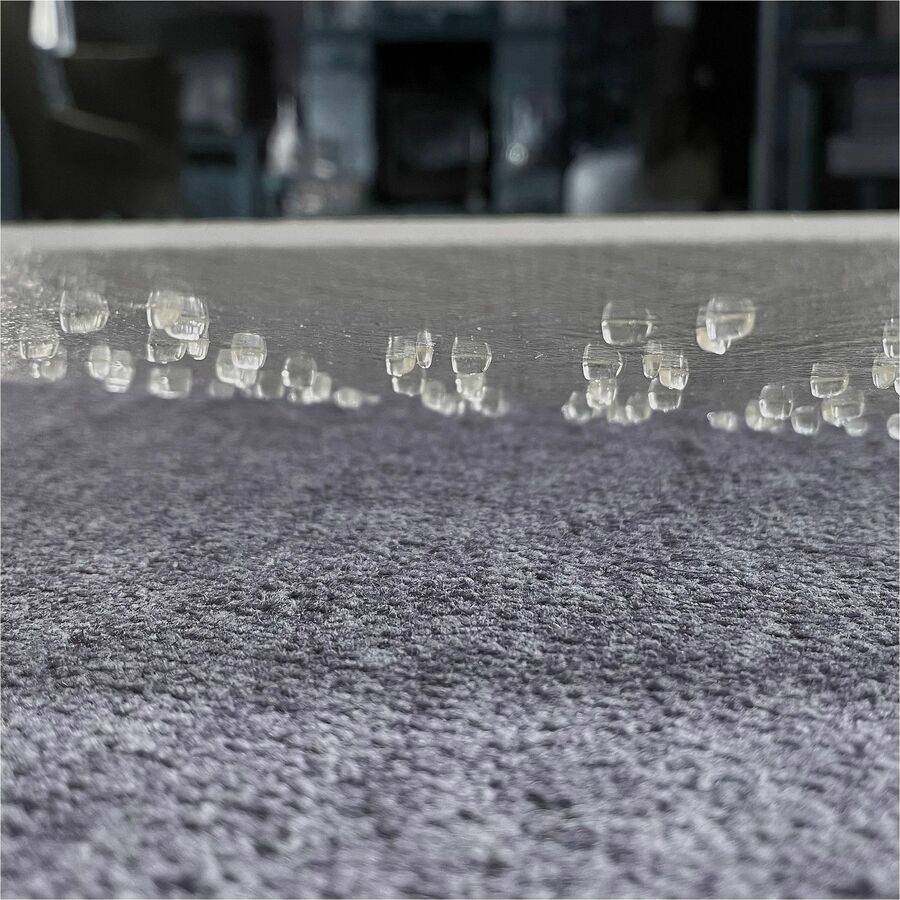 Floortex Cleartex TrYlok Chair Mat - Carpeted Floor, Chair, Indoor, Low Pile - 59" Length x 46" Width - Rectangular - Clear - 1 Each