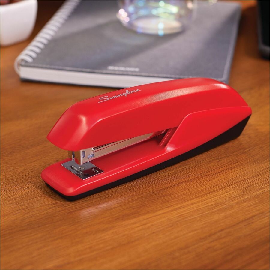 Swingline 545 Standard Desktop Stapler - Staples Upto 20 Sheet - Rio Red - 1 Each