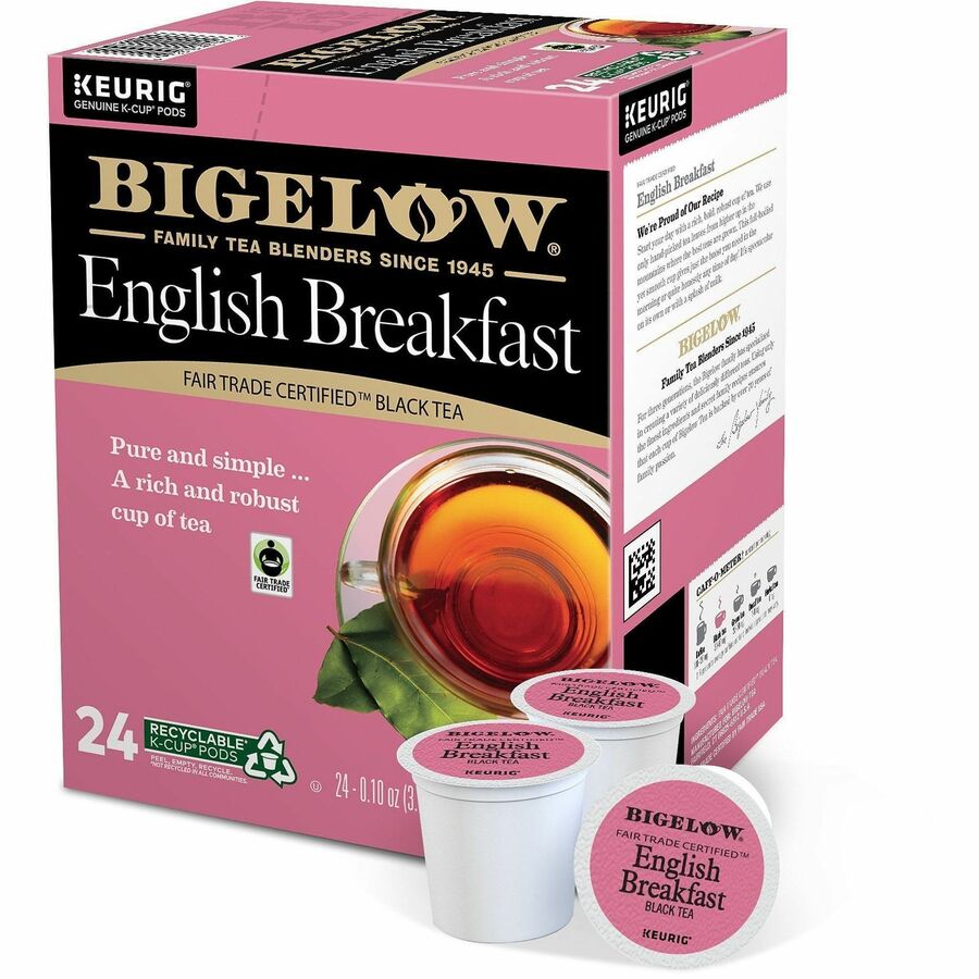 Compatible with Keurig Brewer - Black Tea - 24 K-Cup - Caffeinated - 4 / Carton