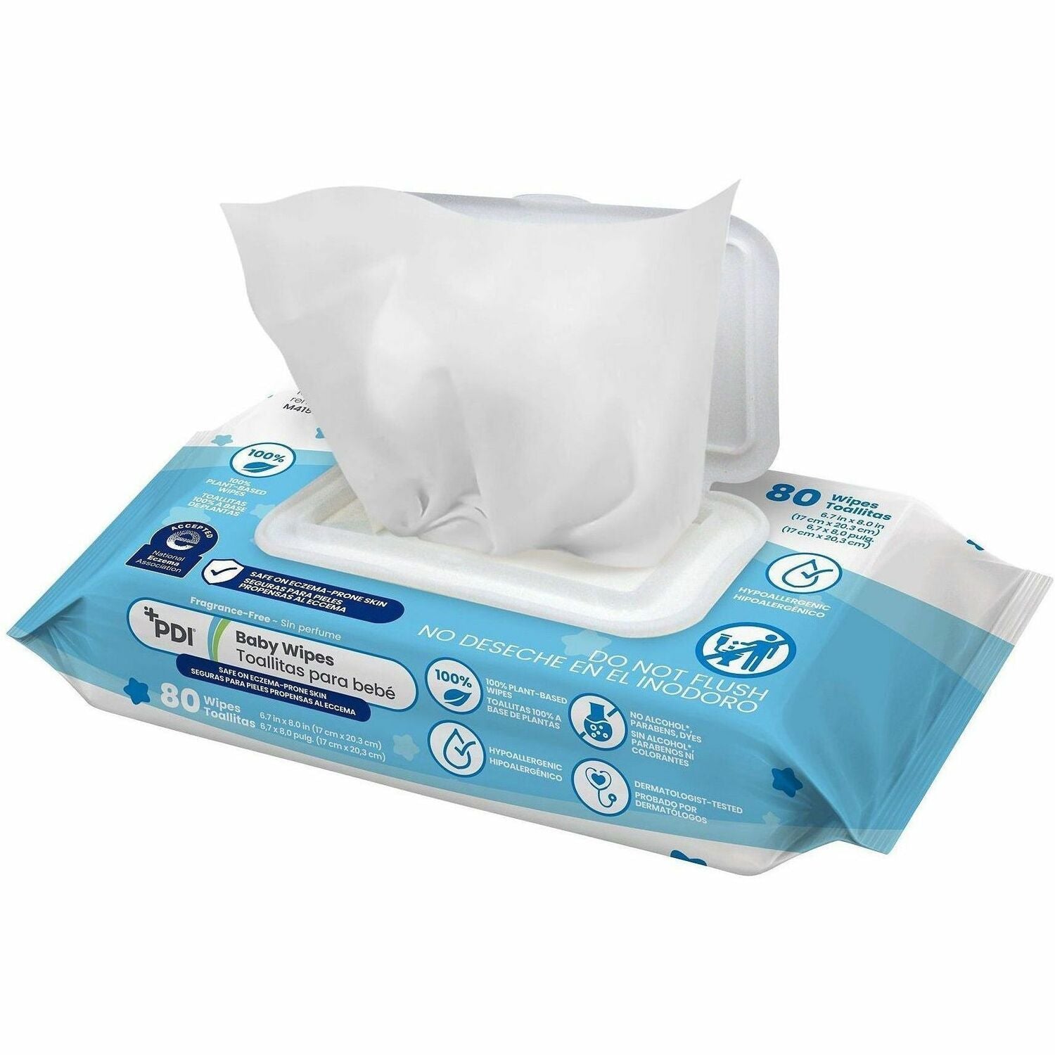 8" Width x 6.70" Length - Blue - 80 / Each