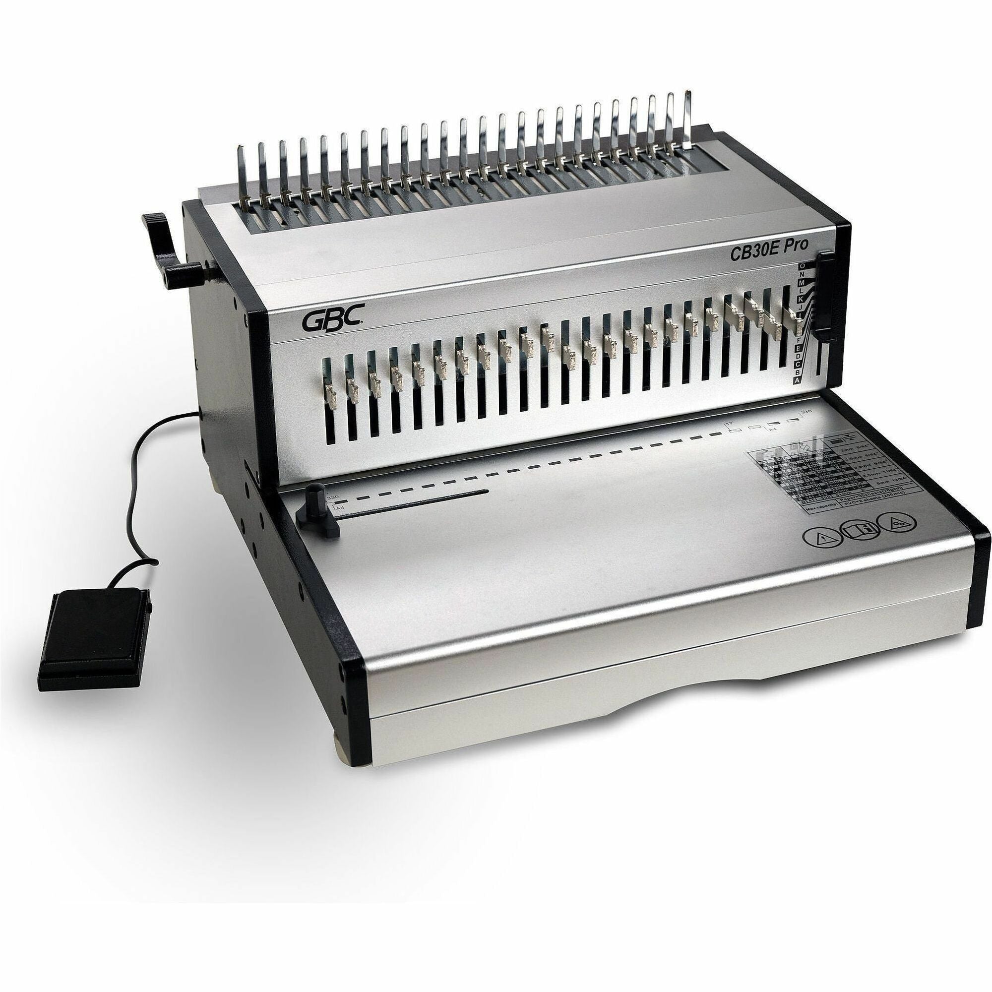 CombBind - 500 Sheet(s) Bind - 30 Punch - 12.5" Height x 18.7" Width x 20.1" Depth - Gray