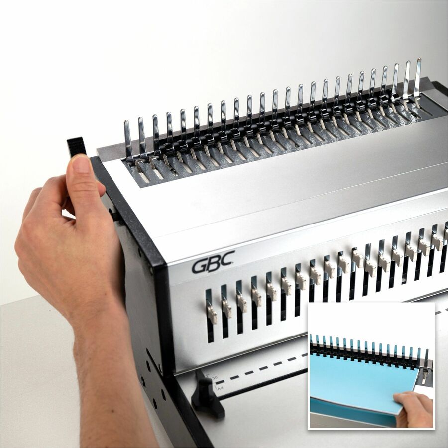 CombBind - 500 Sheet(s) Bind - 30 Punch - 12.5" Height x 18.7" Width x 20.1" Depth - Gray