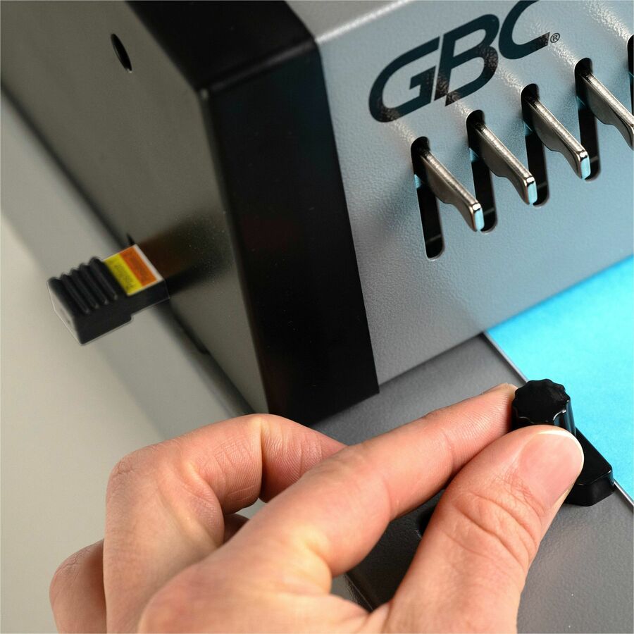 CombBind - 500 Sheet(s) Bind - 25 Punch - 9.9" Height x 15.4" Width x 13.9" Depth - Gray