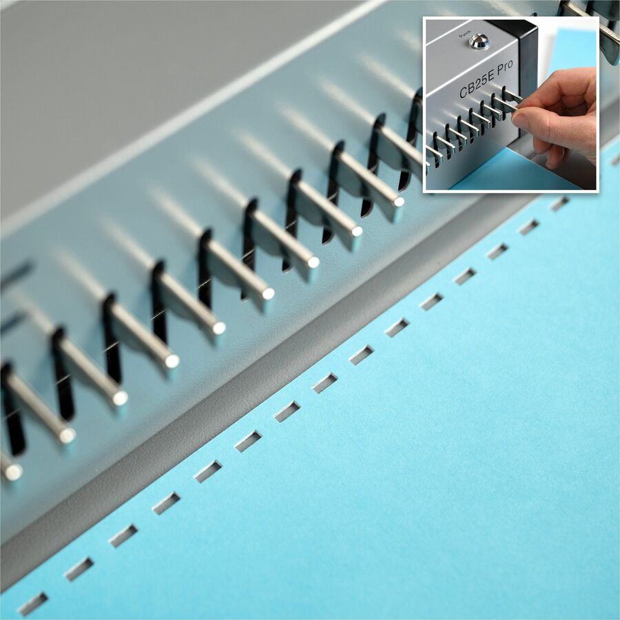 CombBind - 500 Sheet(s) Bind - 25 Punch - 9.9" Height x 15.4" Width x 13.9" Depth - Gray