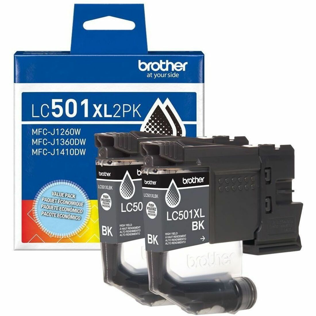 Brother Original High Yield Inkjet Ink Cartridge - Twin-pack - Black - 2 Pack - 1000 Pages