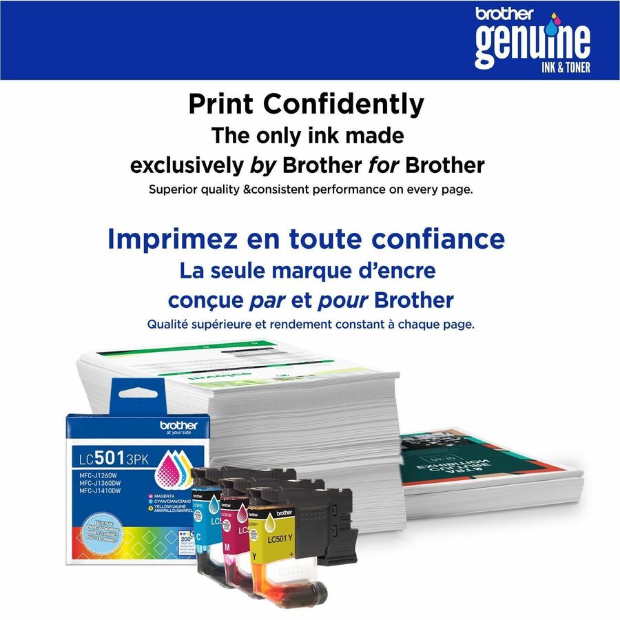 Brother Original High Yield Inkjet Ink Cartridge - Multi-pack - Cyan, Magenta, Yellow - 1 Each