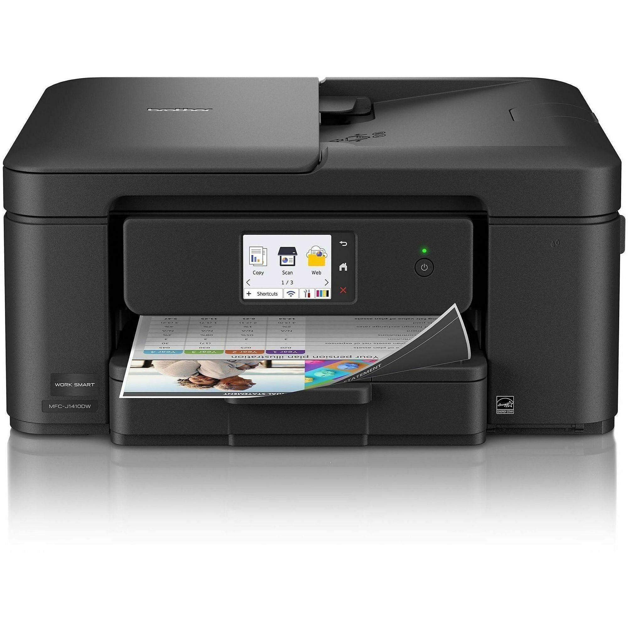 Color Inkjet All-in-One Printer, 16/9 ppm, Auto Duplex, ADF, Wireless & USB