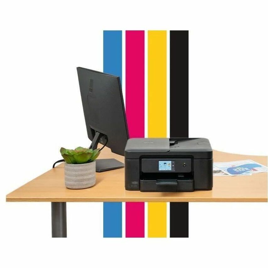 Color Inkjet All-in-One Printer, 16/9 ppm, Auto Duplex, ADF, Wireless & USB