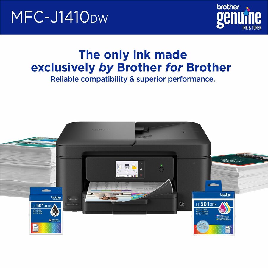 Color Inkjet All-in-One Printer, 16/9 ppm, Auto Duplex, ADF, Wireless & USB
