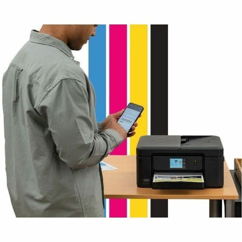Color Inkjet All-in-One Printer, 16/9 ppm, Auto Duplex, ADF, Wireless & USB