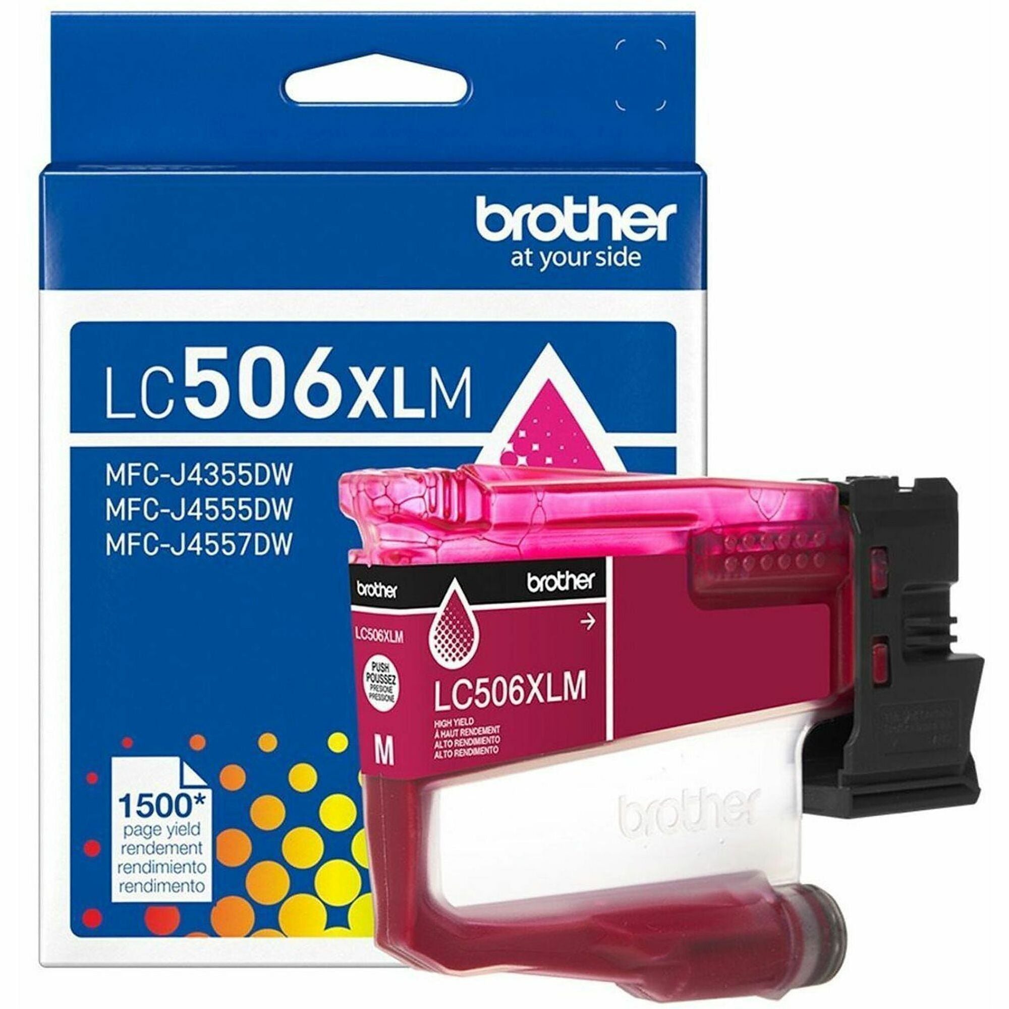 Brother LC506XLM Original High Yield Inkjet Ink Cartridge - Magenta - 1 Each