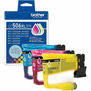 Brother LC506XL3PK Original High Yield Inkjet Ink Cartridge - Magenta, Yellow, Cyan - 3 / Pack