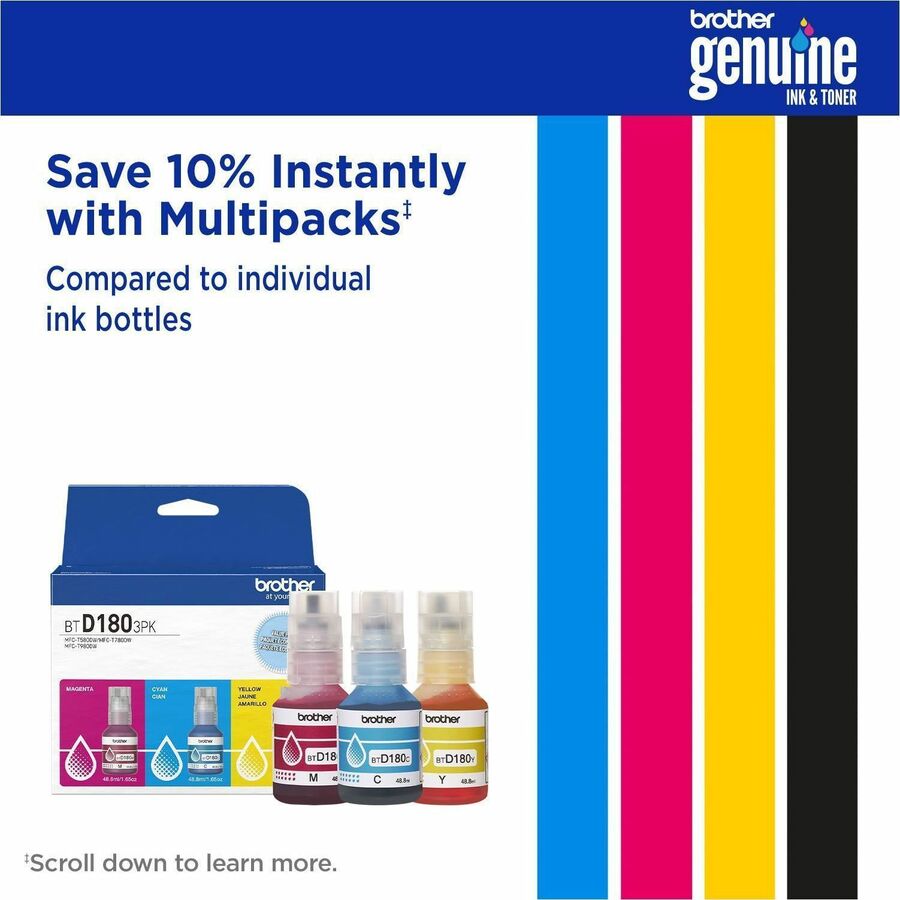 Inkjet - Cyan, Magenta, Yellow - 5000 Pages - High Yield - 1 Each