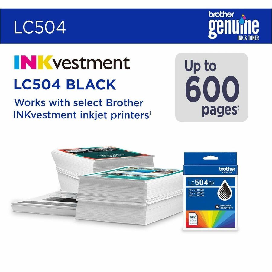 Brother Original Standard Yield Inkjet Ink Cartridge - Black - 1 Each