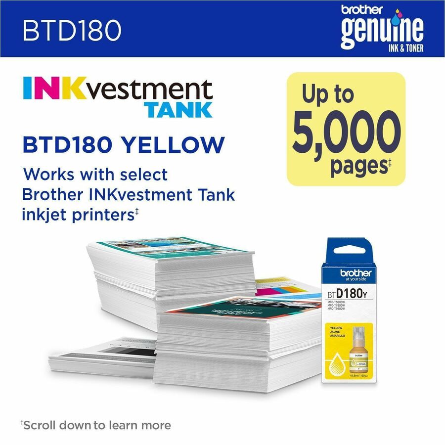 Inkjet - Yellow - 5000 Pages Yellow - 48.8 mL - High Yield - 1 Each