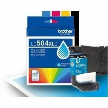 Brother LC504XLC Original High Yield Inkjet Ink Cartridge - Cyan - 1 Each