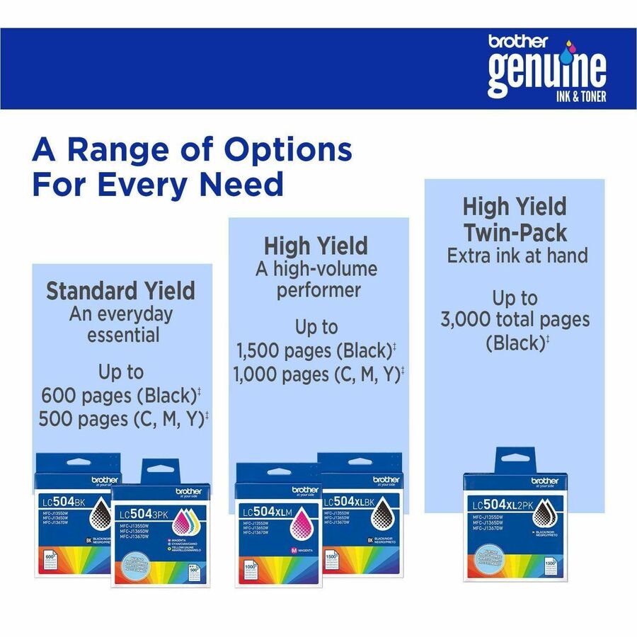 Brother Original High (XL) Yield Inkjet Ink Cartridge - Magenta - 1 Each - 1000 Pages