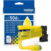 Brother LC506Y Original Standard Yield Inkjet Ink Cartridge - Yellow - 1 Each