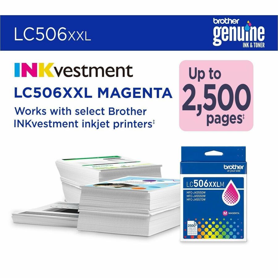 Brother Original Super High (XXL Series) Yield Inkjet Ink Cartridge - Magenta - 1 Each