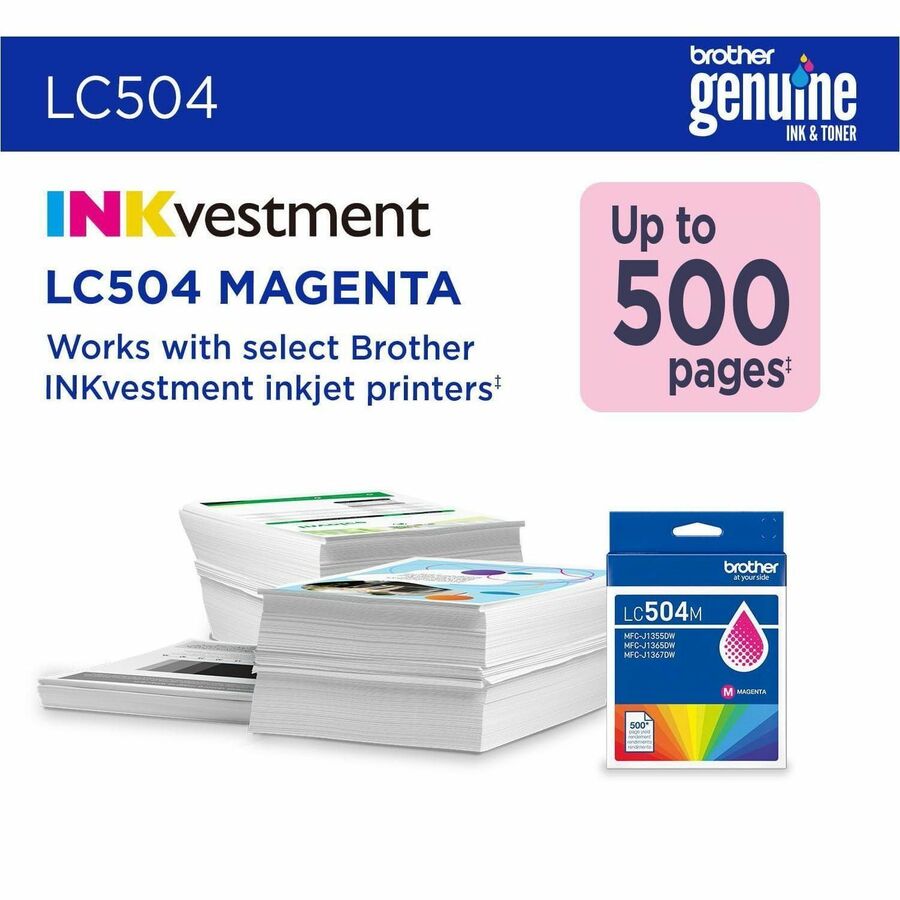 Brother Original Standard Yield Inkjet Ink Cartridge - Magenta - 1 Each - 500 pages
