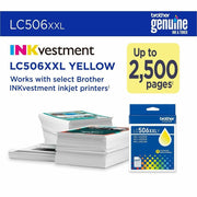 Brother LC506XXLY Original Super High Yield Inkjet Ink Cartridge - Yellow - 1 Each