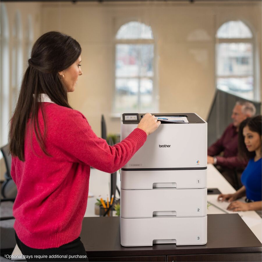 33 ppm Mono / 33 ppm Color - 2400 x 600 dpi Print - Automatic Duplex Print - 250 Sheets Input - Ethernet - Wireless LAN - Apple AirPrint, Mopria, Brother Mobile Connect, Wi-Fi Direct - Plain Paper Print - Gigabit Ethernet - USB