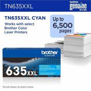 Brother Original Super High Yield Laser Toner Cartridge - Cyan - 1 Each - 6500 pages