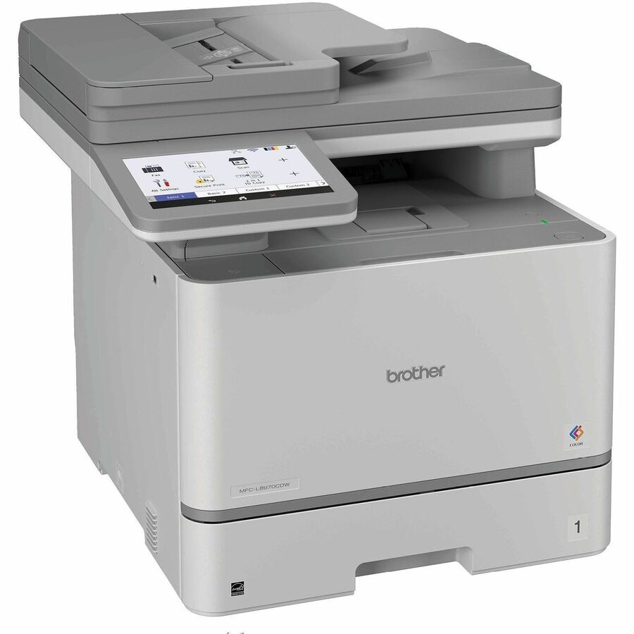 Copier/Printer/Scanner - 33 ppm Mono/33 ppm Color Print - 2400 x 600 dpi Print - Automatic Duplex Print - Gigabit Ethernet - Wireless LAN - Apple AirPrint, Mopria, Brother Mobile Connect, Wi-Fi Direct - USB